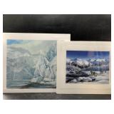 2 prints including a signed and numbered Vernon Ca