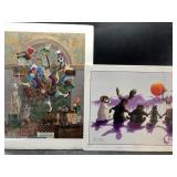 2 prints, one by James C Christensen