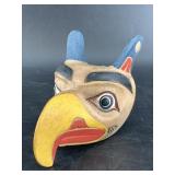 Small Tlingit style wood wall hanger 5"