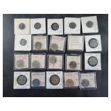 Collection of Canadian nickels including a  1974 P