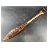 Tlingit style wood paddle 20.75"