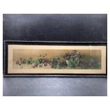 Henry LeRoy Victorian yard long print of violets,