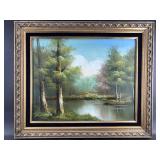 Beautiful Curtis Wagner original oil on canvas of