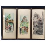 3 Matted and framed prints. See photos for measure