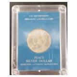 Peace silver dolllar 1925 slabbed