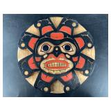 Tlingit style wood wall hanger 8.5`"