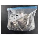 About 500 buffalo nickels
