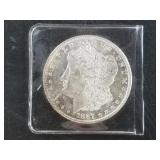 Morgan Silver dollar:  1881 S AU50 or better