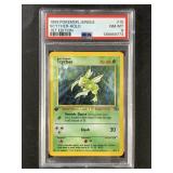 First edition PSA 8 Scyther Pokï¿½mon card