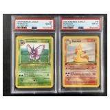 Lot of 2 graded Pokï¿½mon card :  first ed Rapidash