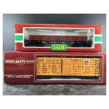 Two new in box model train cars: LGB and Bachmann