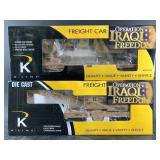 Pair of new in box K Line specialty train cars mil