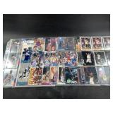 Many pages of vintage NBA cards