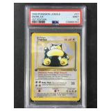 First edition non holo Snorlax PSA 9 Pokï¿½mon card