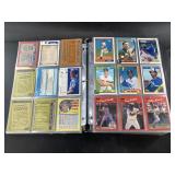 Large binder of assorted vintage MLB cards