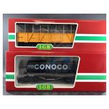 Two new in box LGB model train cars