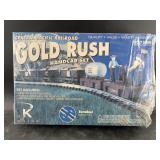 Central Pacific Railroad Gold Rush hand carved set