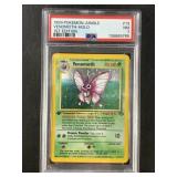 First edition holographic Venomoth in a PSA 7 Pokï¿½