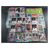 Assorted pages of vintage MLB cards: Nolan Ryan, B