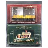 Bachmann G scale model train car and a Holiday Exp