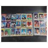 Assorted pages of 1985 Topps and other Baseball ca