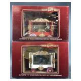 Pair of Bachmann G scale model train cars, circus