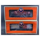 Pair of Lionel train cars, new in box