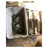 Lot of 2: Dewalt concrete drill with extra bits, a
