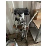 Outboard motor on rolling cart with gas tank NO SH