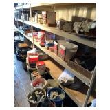 Large lot with framing screws, fasteners, framing