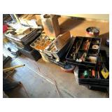 Large lot with assorted construction tools, fasten