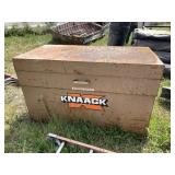 Knaack large metal box with traffic cones