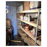 Large lot with a variety of paints, primers, light