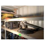 Lot with a Ryobi leaf blower, galvanized steel gas