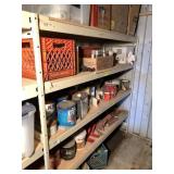 Large lot with assorted paints, primers, sealants,