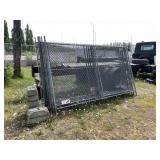 Several segments of chain link fence, 8 pieces, 8