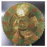 Beautiful brass 100 year calendar spanning the yea