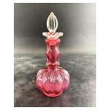Vintage Fenton perfume bottle, 7' tall