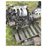 1990s Ford 5.0 Engine with Transmission.