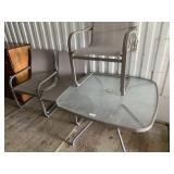 Outdoor table set with four chairs, 39x39inches