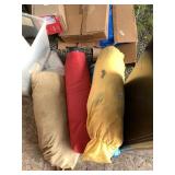 Lot of three Camping mats, and a tent.