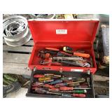 Lightweight metal toolbox, Homak, With key, Full w