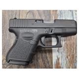 Glock 26 Gen 3,   s/n CDLB950,  9mm  barrel is 3 3