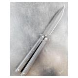 Butterfly knife (Balisong)  blade length is 3.75"