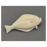 R.T. Wongittilin ivory halibut pin, 2.5"
