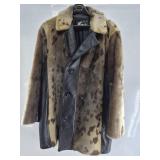 David Green vintage spotted seal and leather fur c