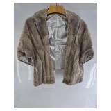 Vintage mink fur cape in overall good condition. C