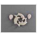 Assortment of bone and ivory pendants and platchet