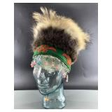 Beautiful Native Alaskan head dress with various f