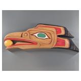 Tlingit style wood wall hanger 11.75"